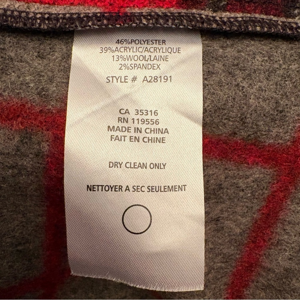 Alison Sheri cardigan open front wool blend abstract - Picture 10 of 10